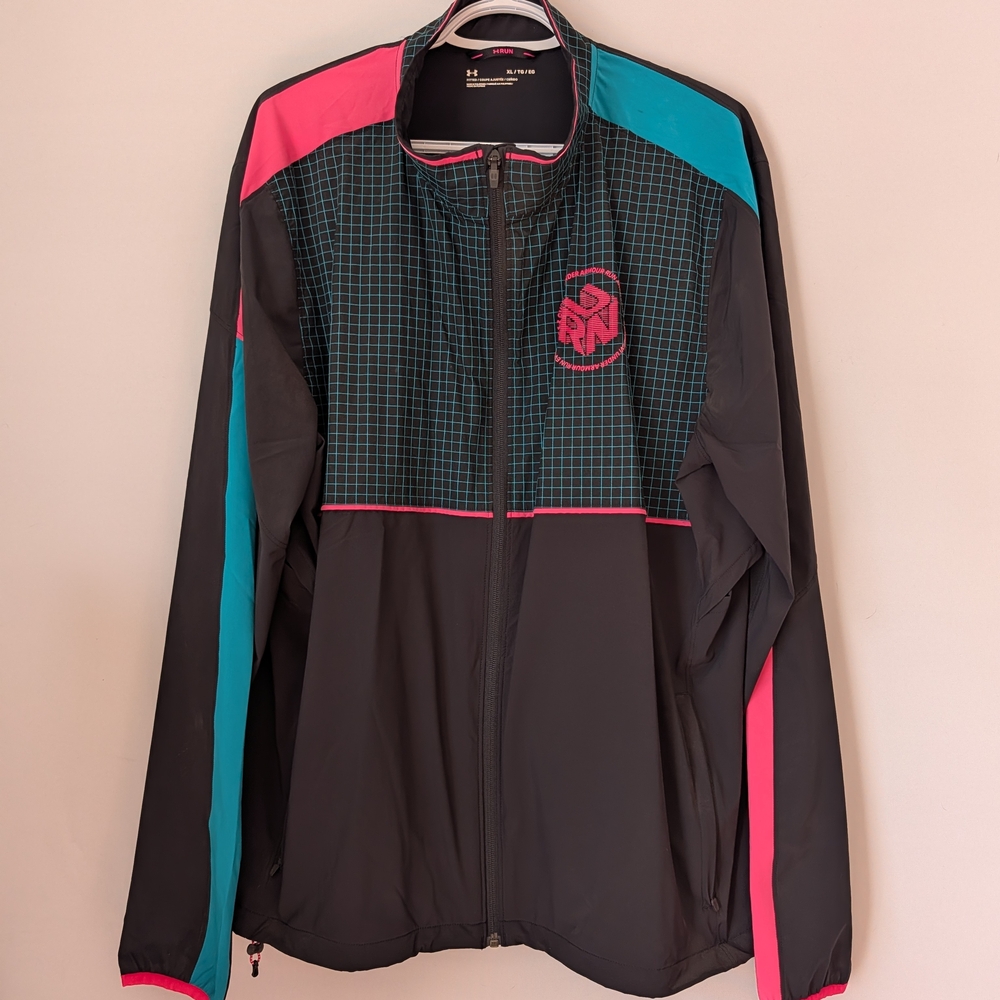 Under Armour Women's Ski Jacket in Black, Pink, and Teal